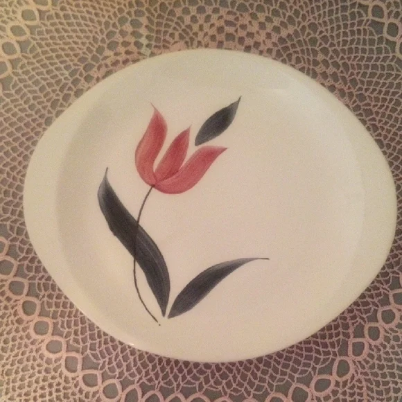 Vintage Stetson China Platter - Pink Tulip - 1956 - Picture 1 of 4